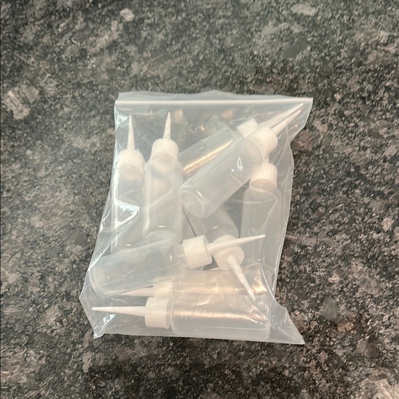 10x 50ml Clear Squeeze Bottles Art Party Crafts Painting Sauces & More NWT - Picture 6 of 7